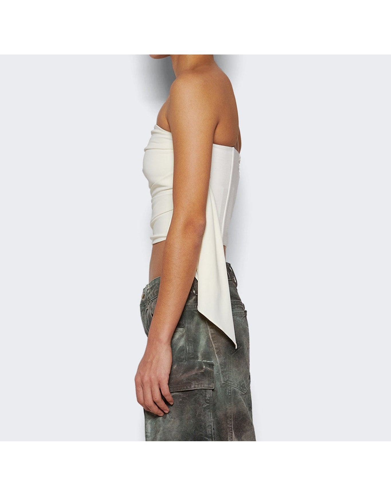 The Attico | Women | Strapless Top | White