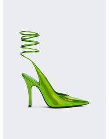 The Attico | Women | Venus Slingback Pump 105mm | Lime Green
