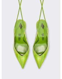 The Attico | Women | Venus Slingback Pump 105mm | Lime Green