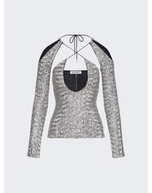 The Attico | Women | Zane Top | Silver
