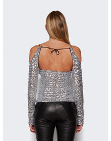 The Attico | Women | Zane Top | Silver