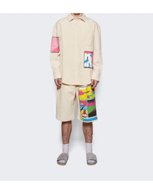 The Elder Statesman | Men | Ripple Pleat Virot Short | Ivory