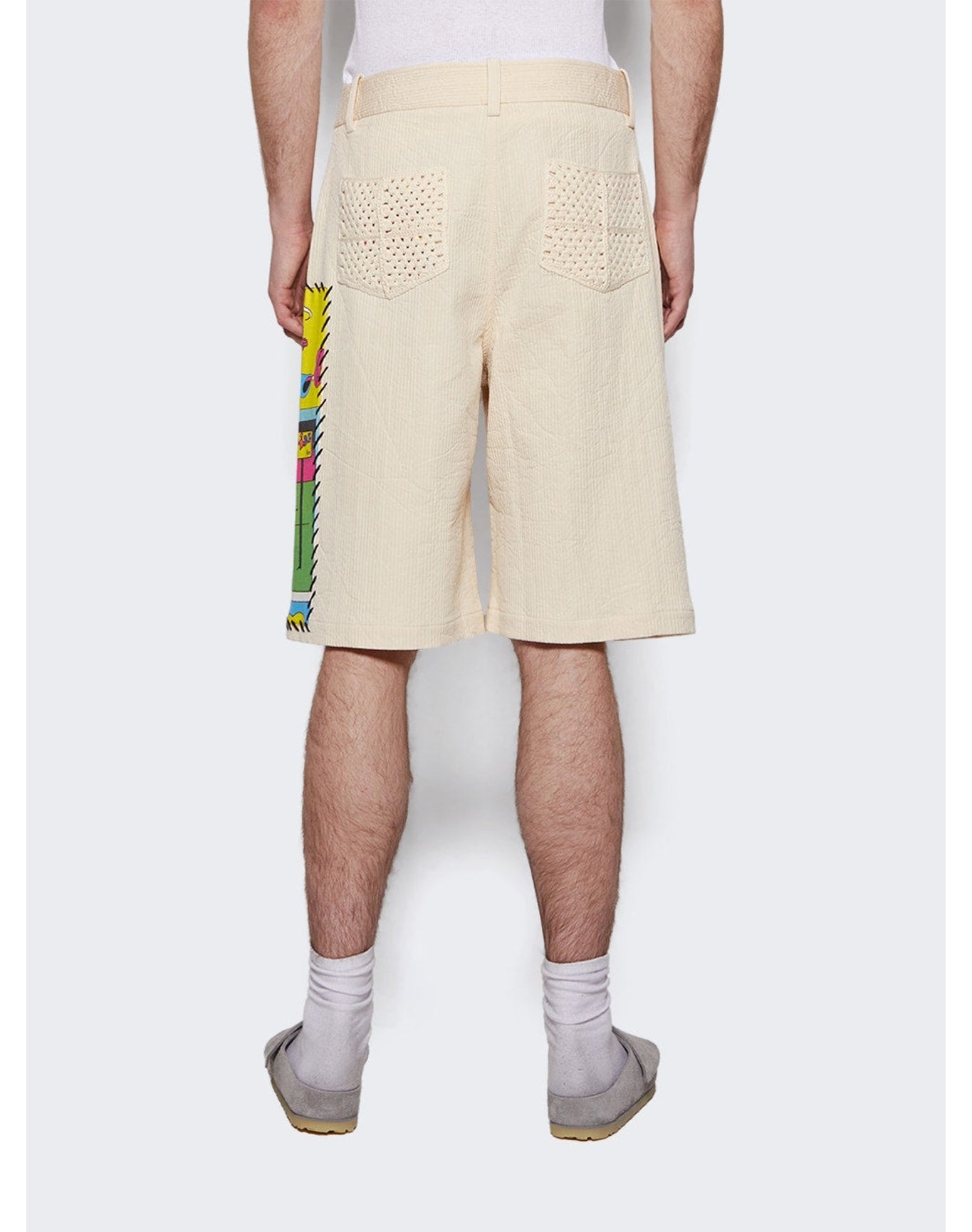 The Elder Statesman | Men | Ripple Pleat Virot Short | Ivory