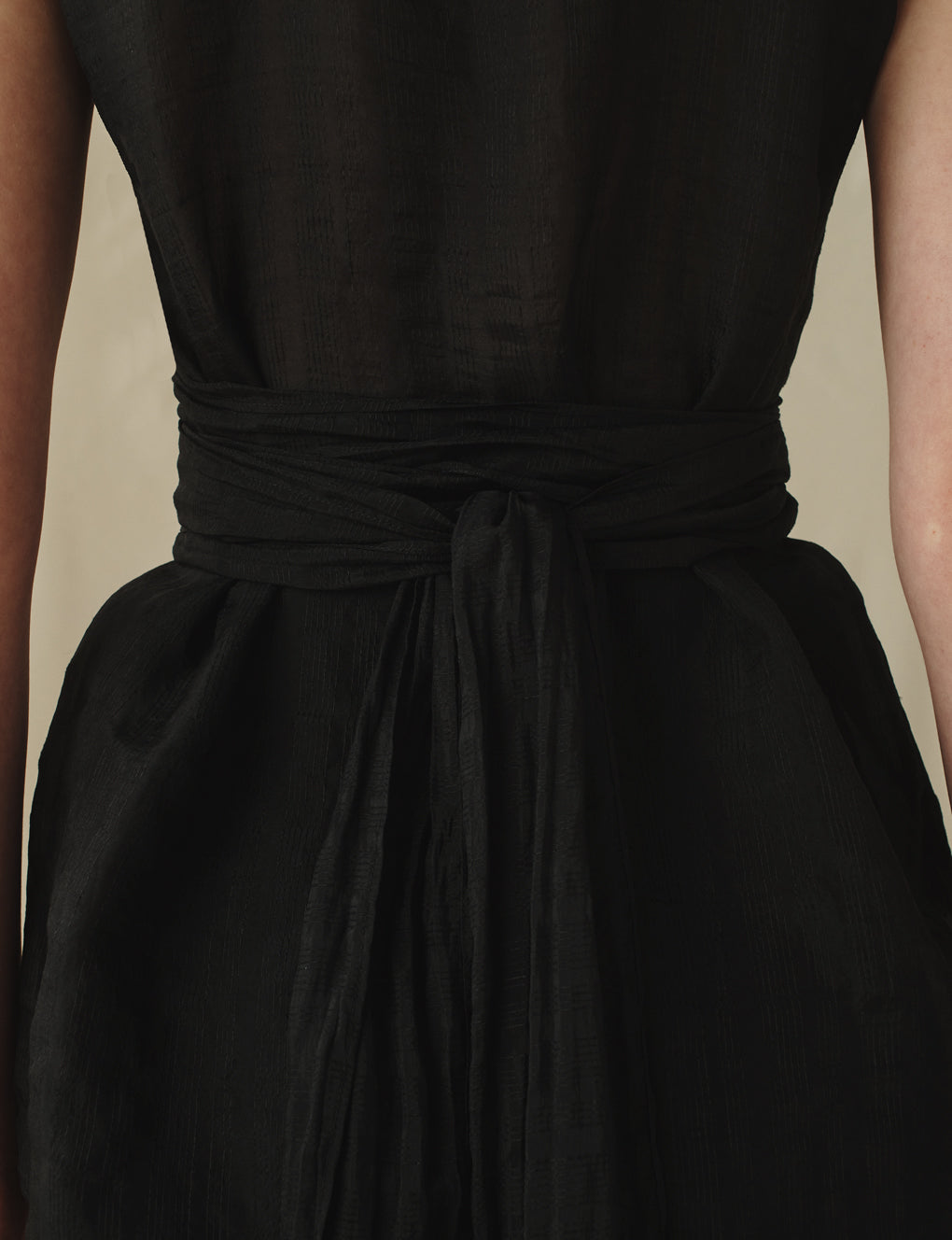 Womens | The Sheer Sash Top | Black