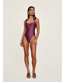 Tisi One Piece Swimsuit | Eggplant