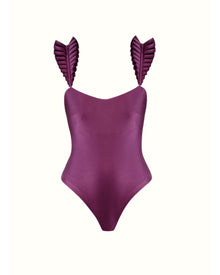 Tisi One Piece Swimsuit | Eggplant