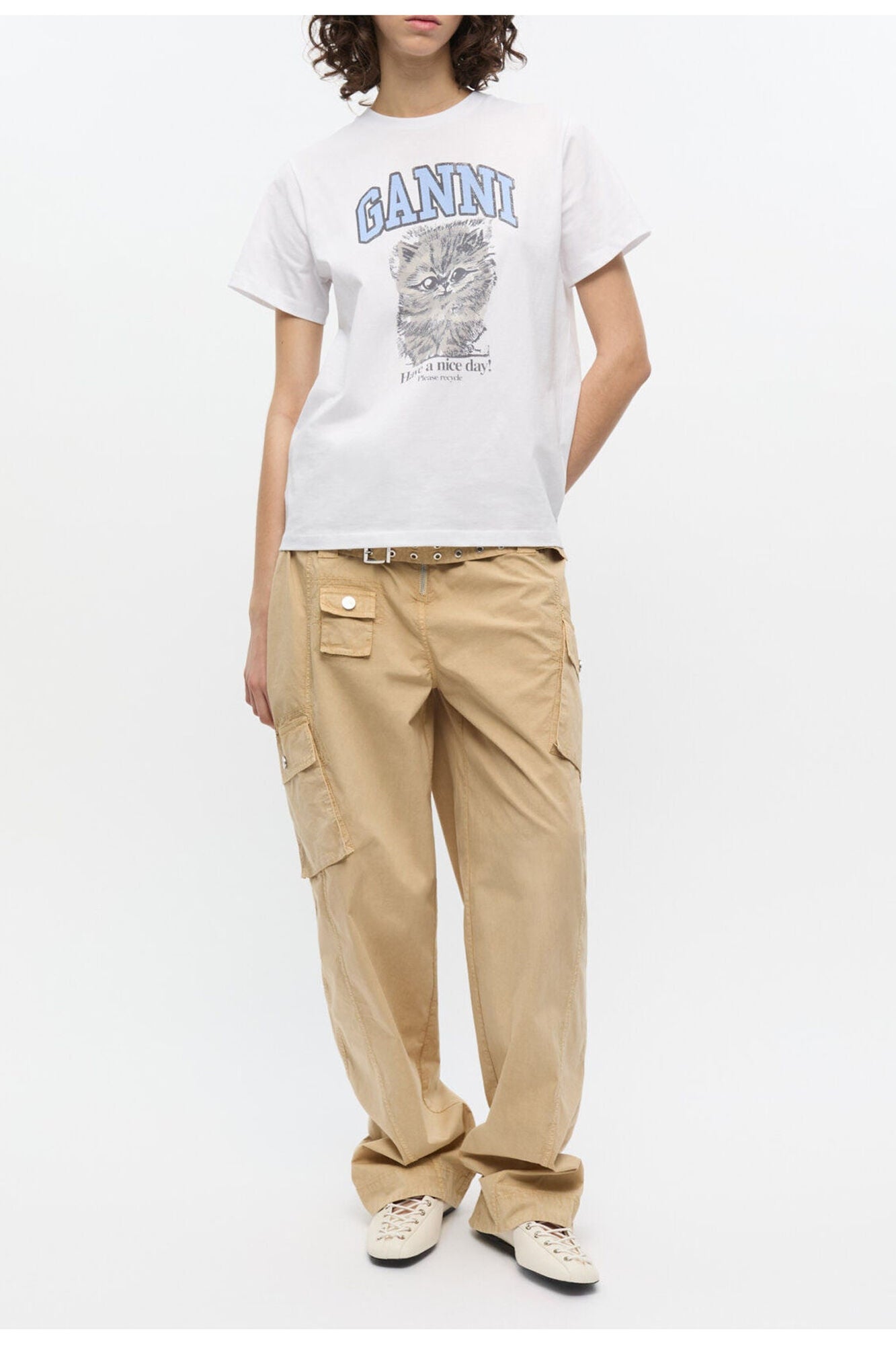 Trousers in Washed Stretch Cotton | Lark