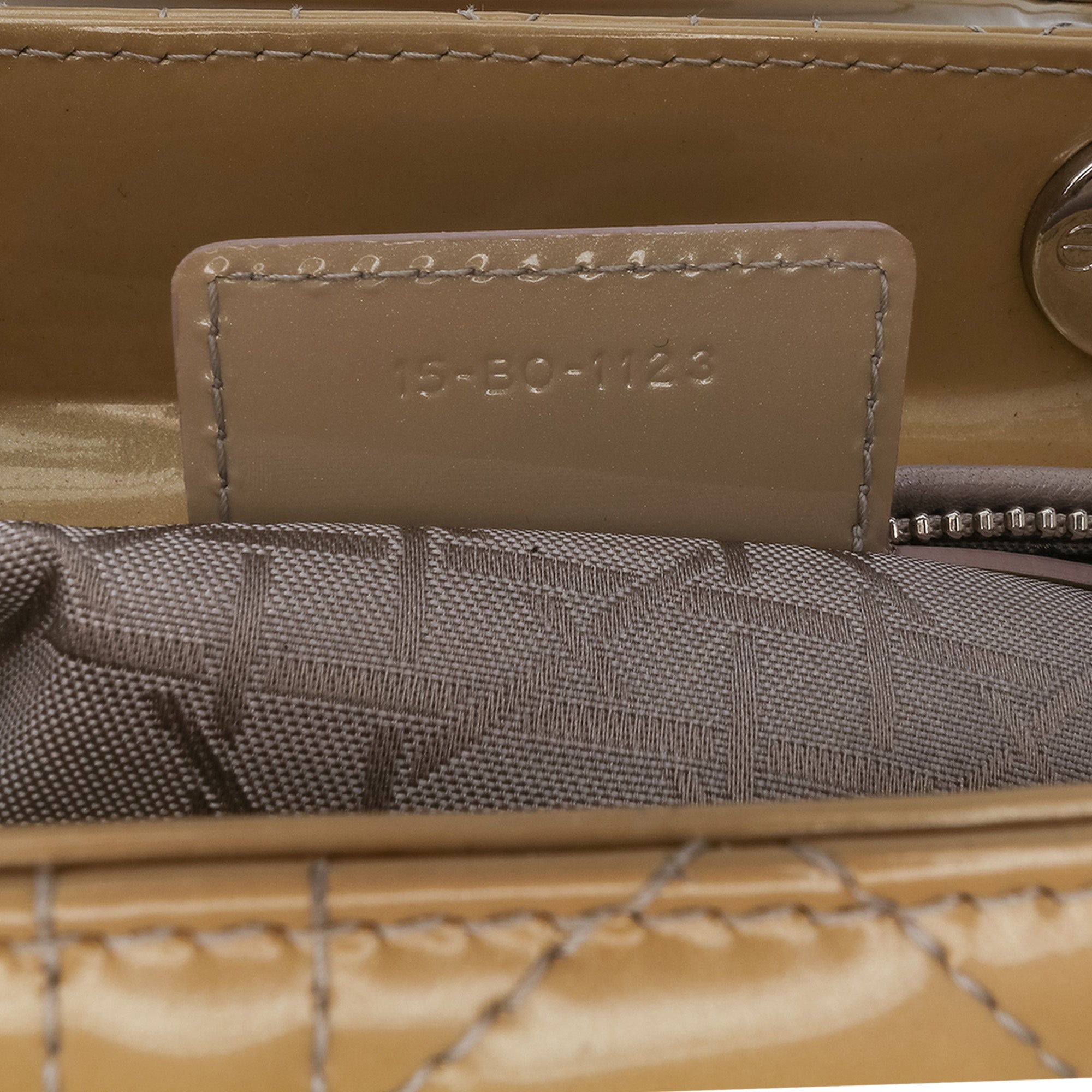 Dior | Pre-Owned Medium Patent Cannage Lady - II | Brown/Caramel