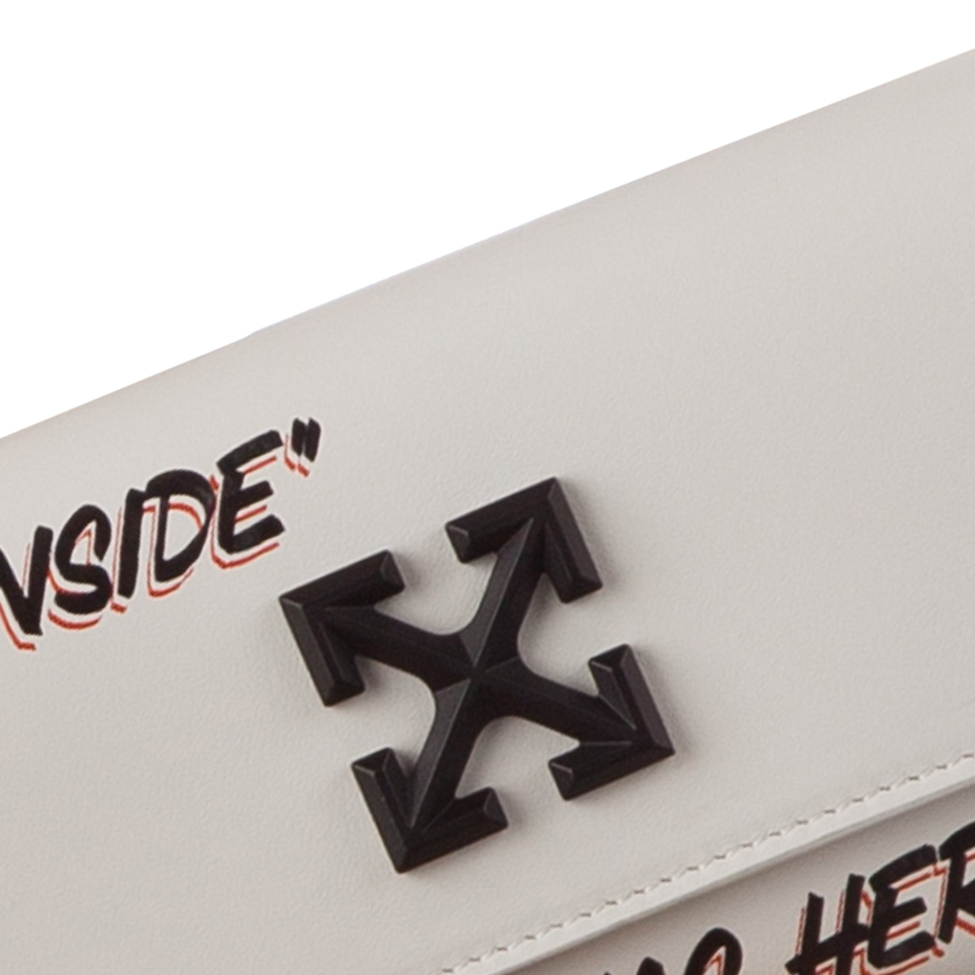 Off-White | Pre-Owned Jitney Quote Wallet on Chain | White