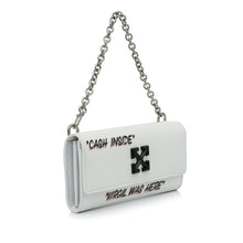 Off-White | Pre-Owned Jitney Quote Wallet on Chain | White