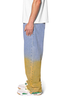Ultra Baggy Dual Gradient Washed Denim | Blue
