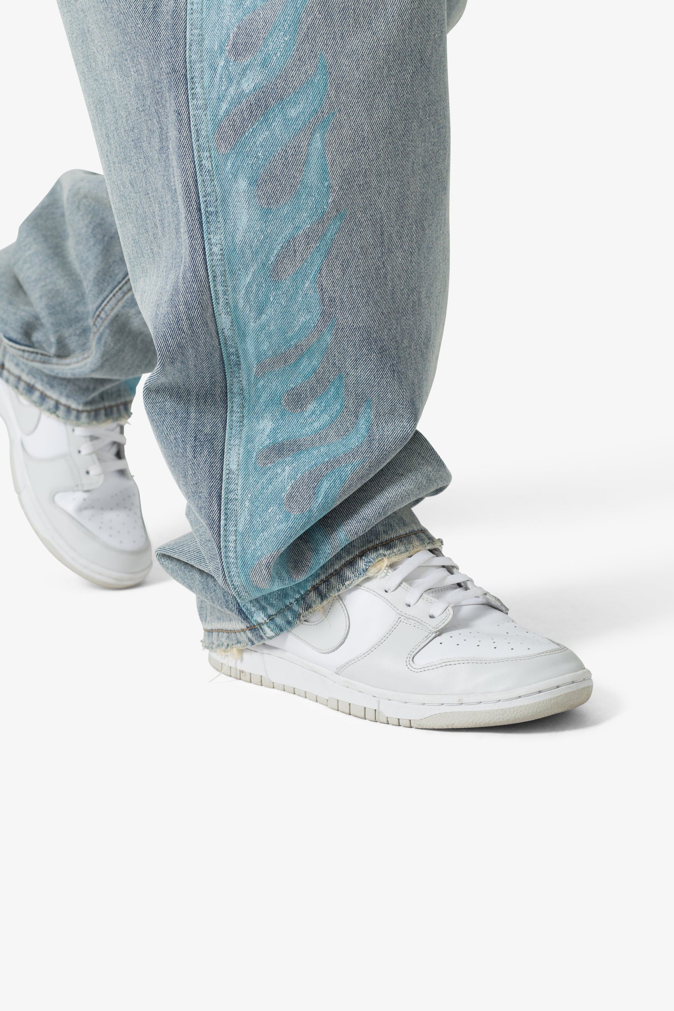 Ultra Baggy Flame Denim | Blue