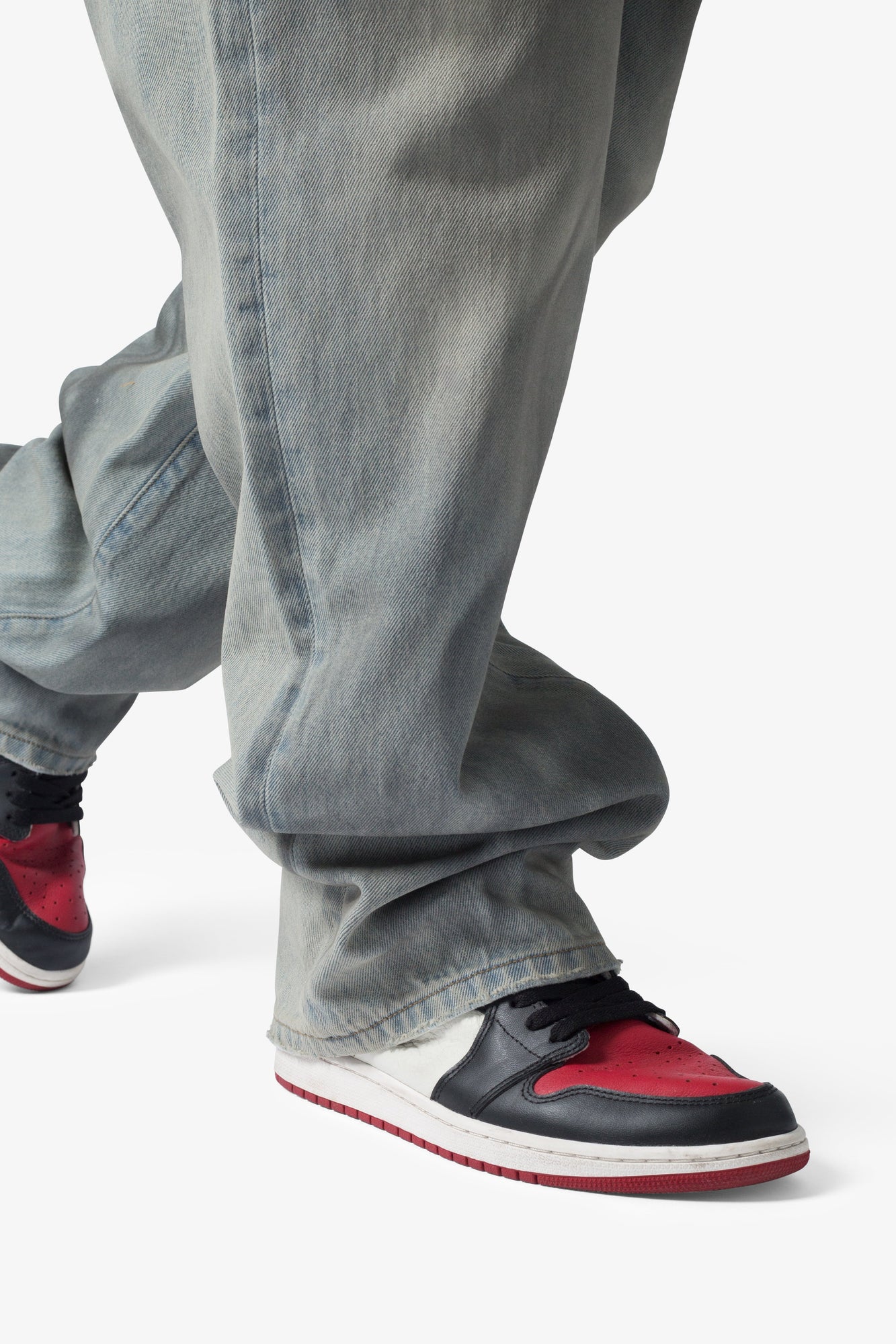 Ultra Baggy Oil Stain Denim | Vintage Blue