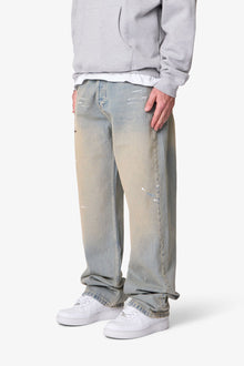 Ultra Baggy Painter Denim | Light Sand Washed Blue