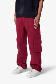 Ultra Baggy Pocketeer Denim | Burgundy