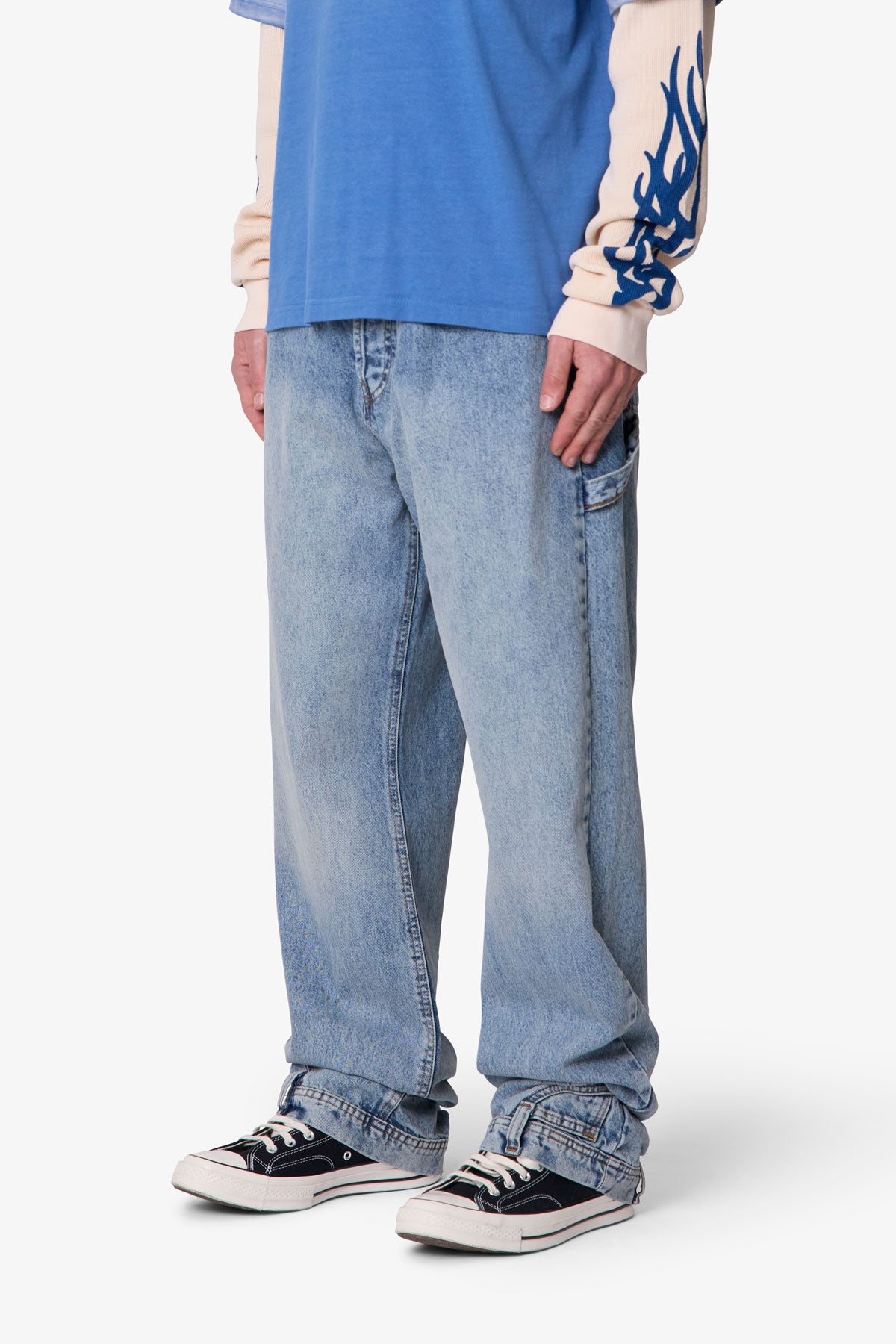Ultra Baggy Reconstructed Denim | Washed Blue