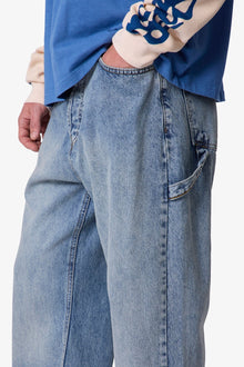 Ultra Baggy Reconstructed Denim | Washed Blue