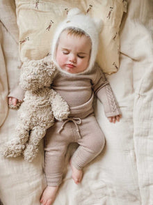 Unisex | Braided Fine Wool Lounge Set | Cappucino