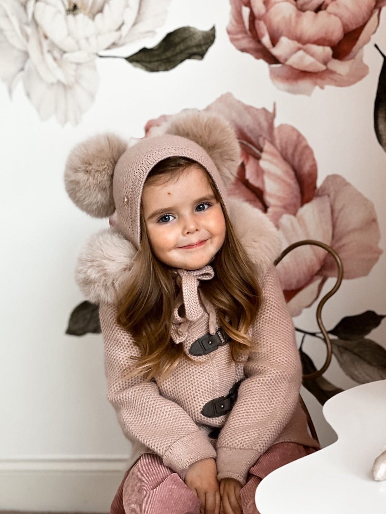 Unisex | Honeycomb Dusty Cashmere Pram Coat | Pink