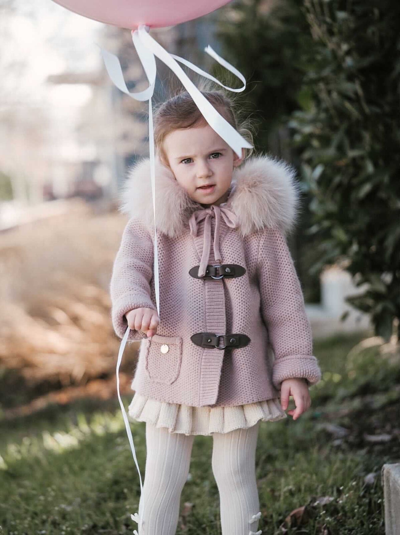 Unisex | Honeycomb Dusty Cashmere Pram Coat | Pink