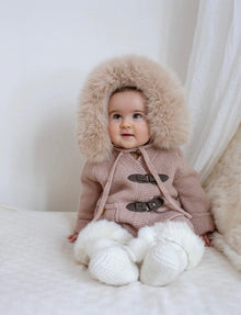 Unisex | Honeycomb Dusty Cashmere Pram Coat | Pink