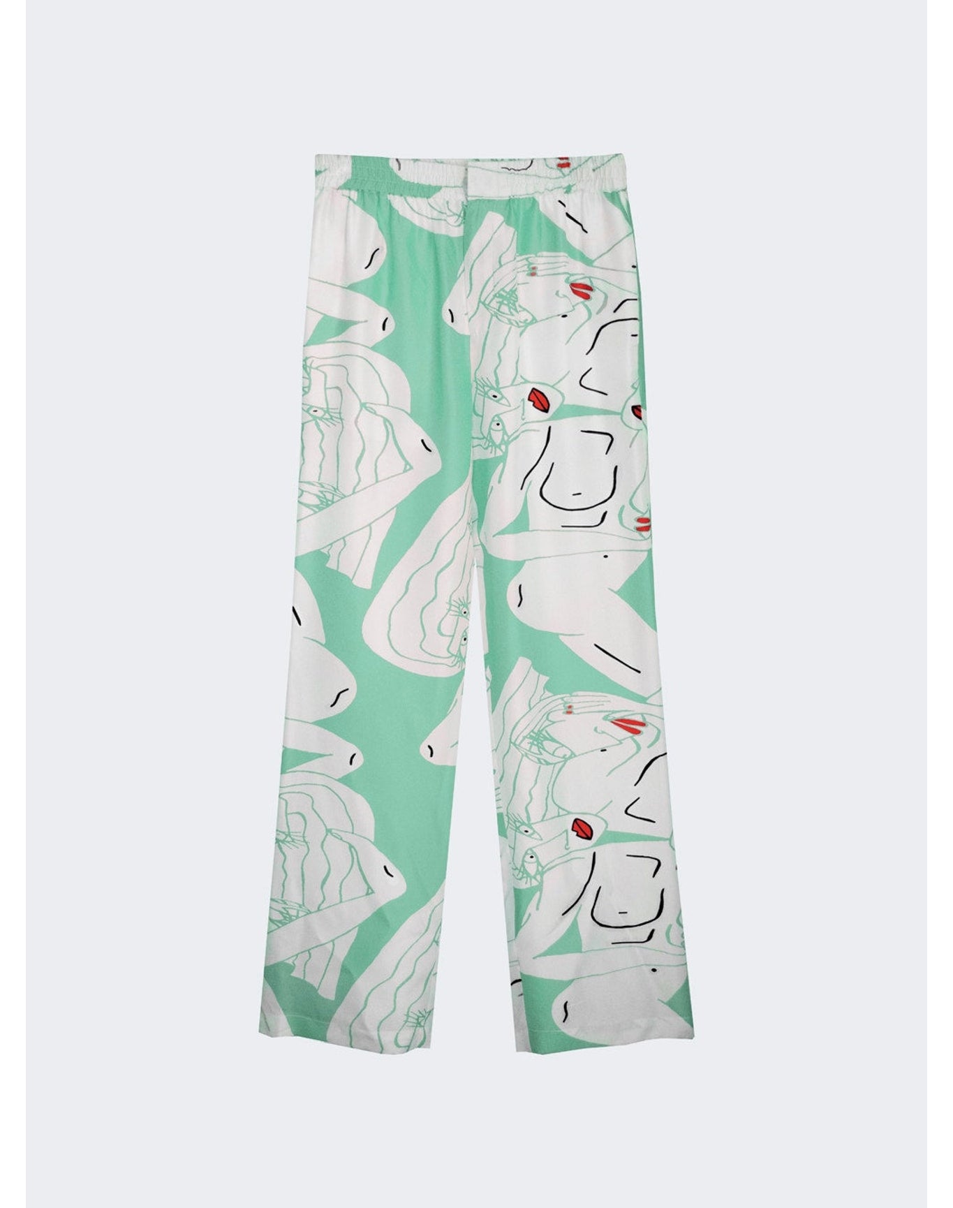 Uter | Men | Silk Twill Pants | Sage Green