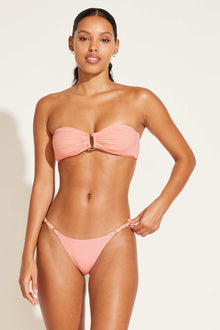 Astrid Bandeau | Pink Coral EcoRib