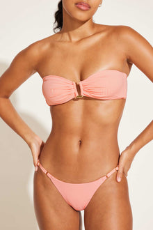 Astrid Bandeau | Pink Coral EcoRib
