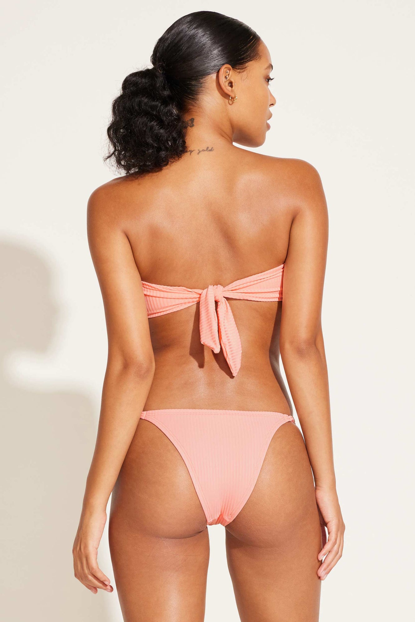 Astrid Bandeau | Pink Coral EcoRib