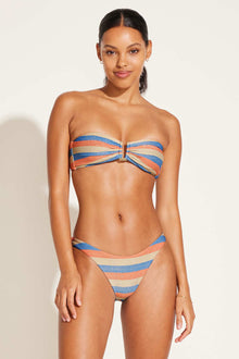 Astrid Bandeau | Summer Metallic Stripe