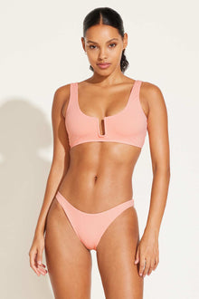 Astrid Bralette | Pink Coral EcoRib