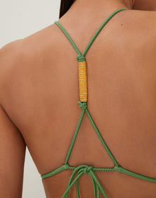 Matte Stacy T Back Tri Top - Harbor S