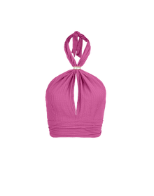 Lily Halter Top - French Rose XS