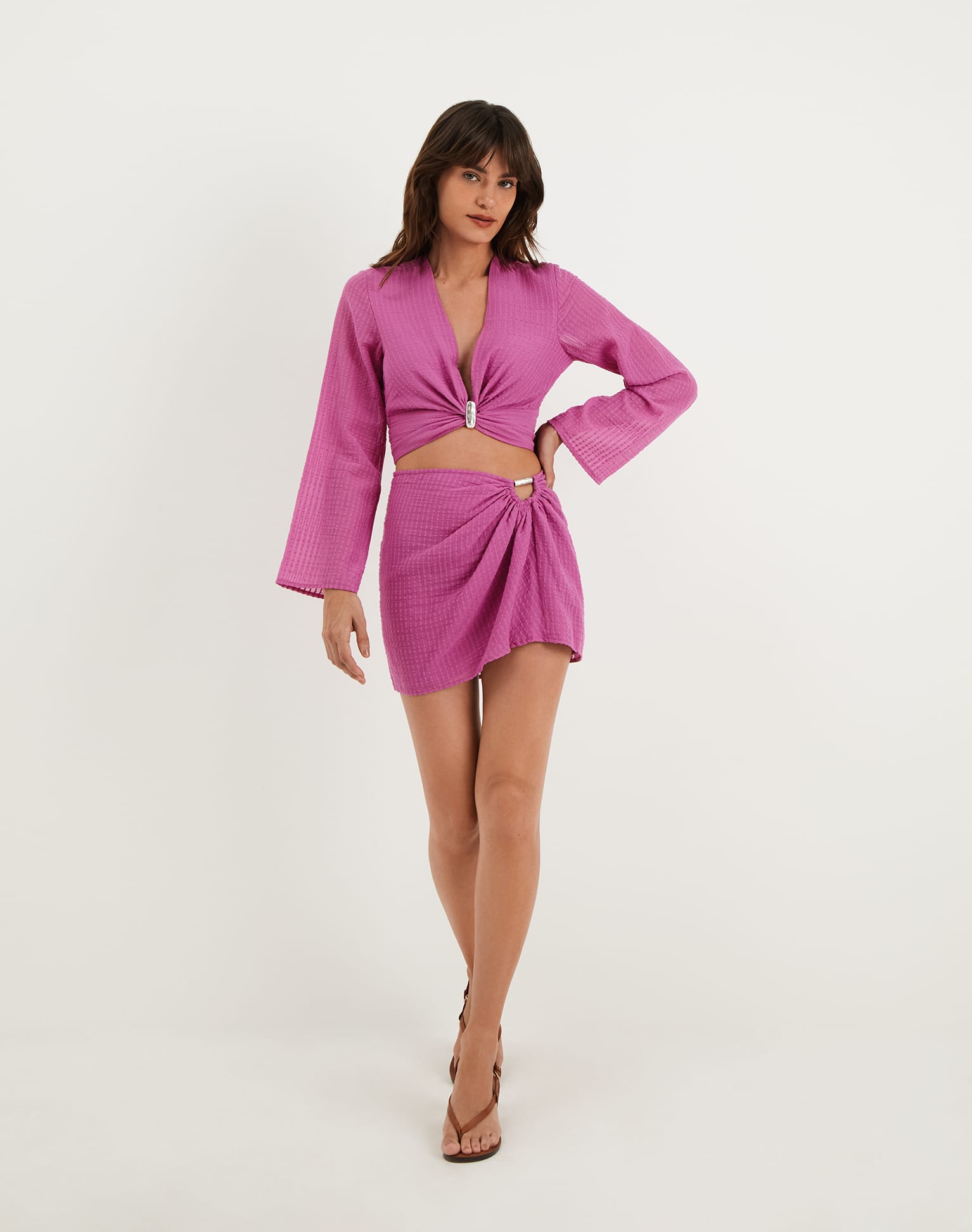 Aurora Mini Skirt - French Rose XS