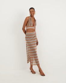 Knit Luna Halter Top - Eclair XS