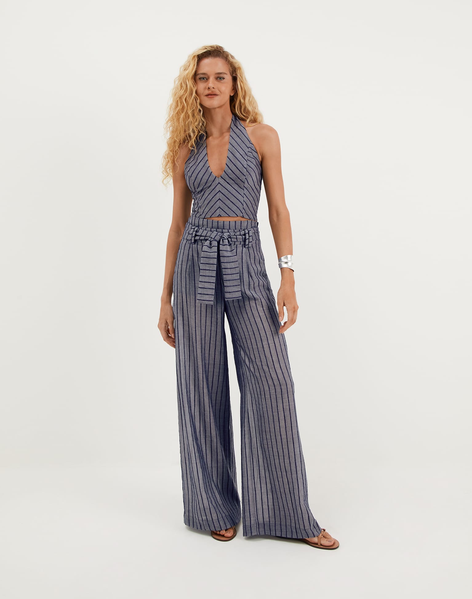 Lysa Palazzo Pants - Sailboat XS