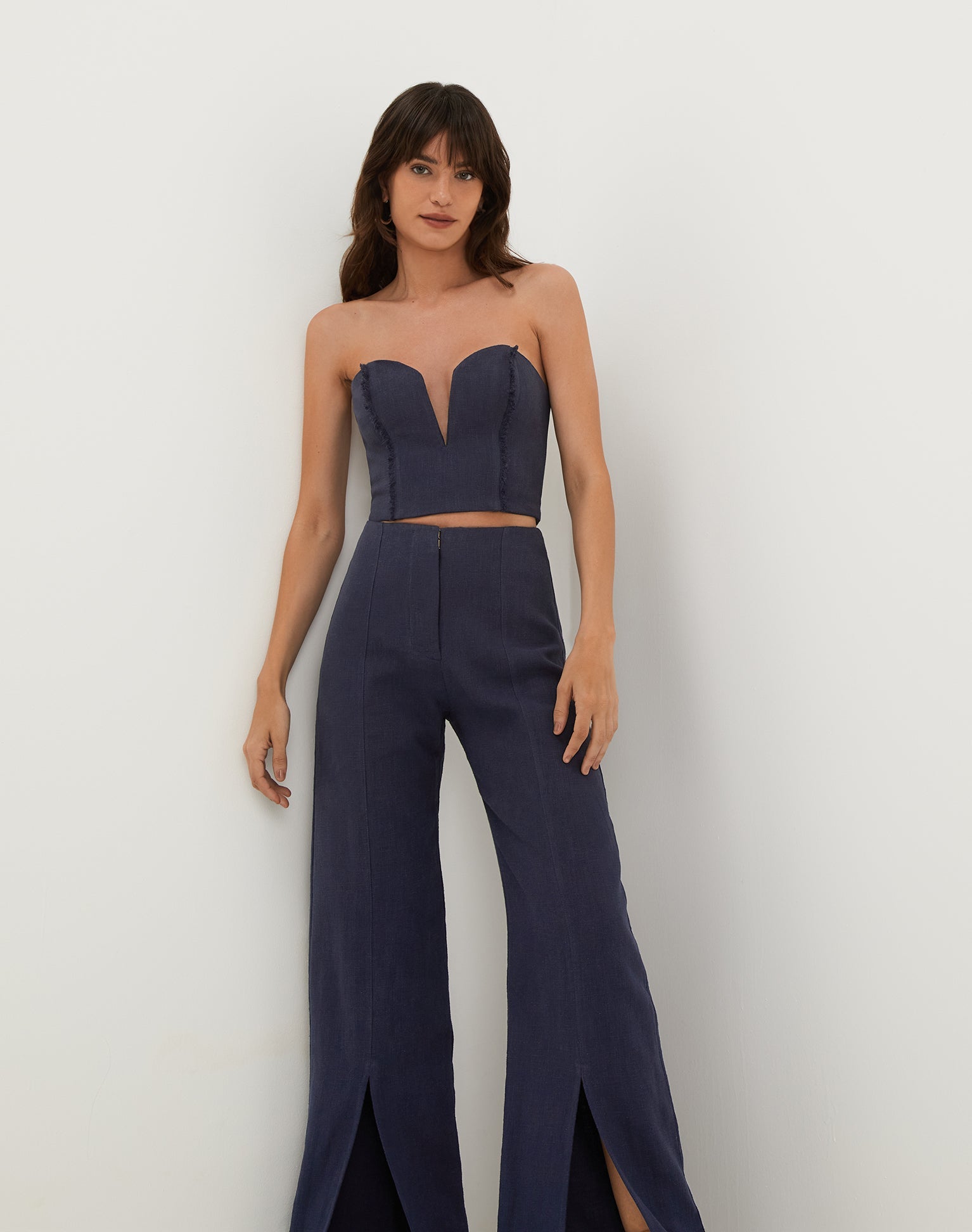 Louise Cropped Top - Sailboat XS