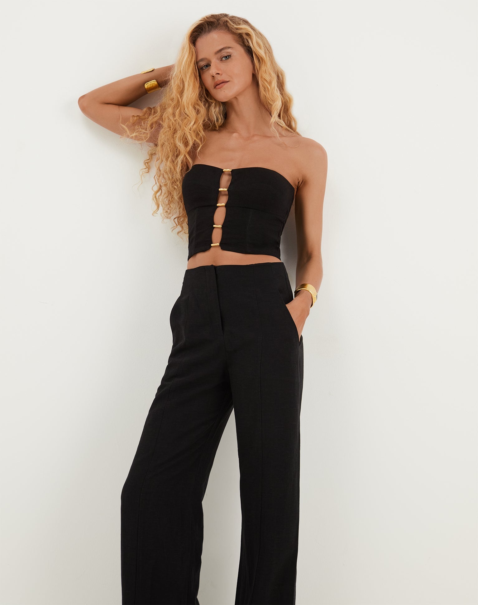 Emilia Strapless Top - Black XS