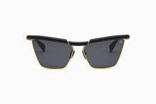 Womens | Victoire Sunglass | Matte Black - Gold - Black | Dark Grey