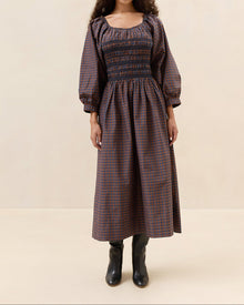 Color: Navy/Rust Plaid