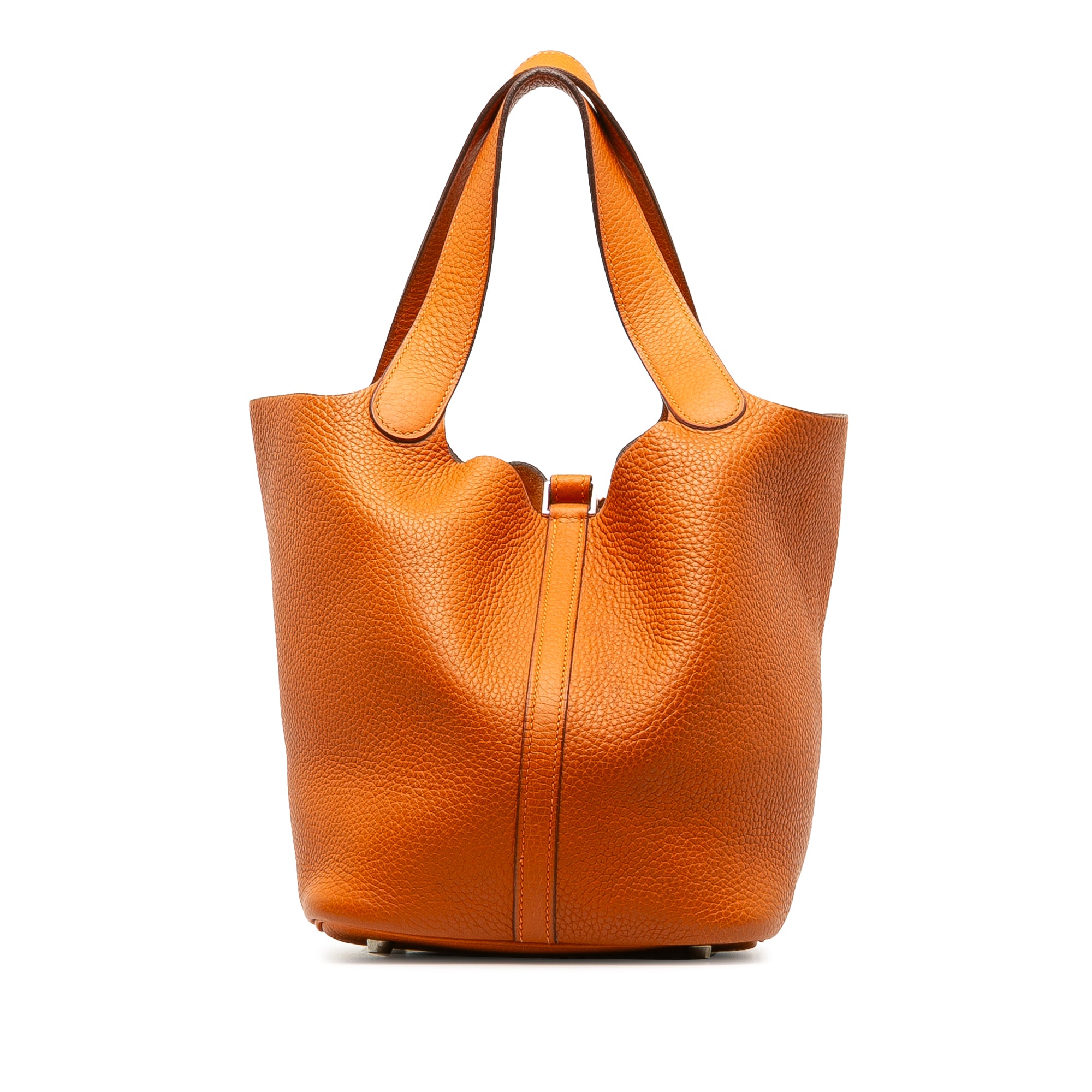 Hermes | Pre-Owned Clemence Picotin Lock 22 | Orange