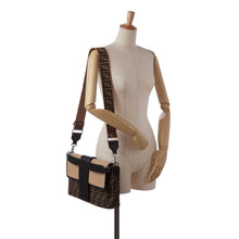 Fendi | Pre-Owned Large Zucca Canvas Convertible Belt Baguette | Brown