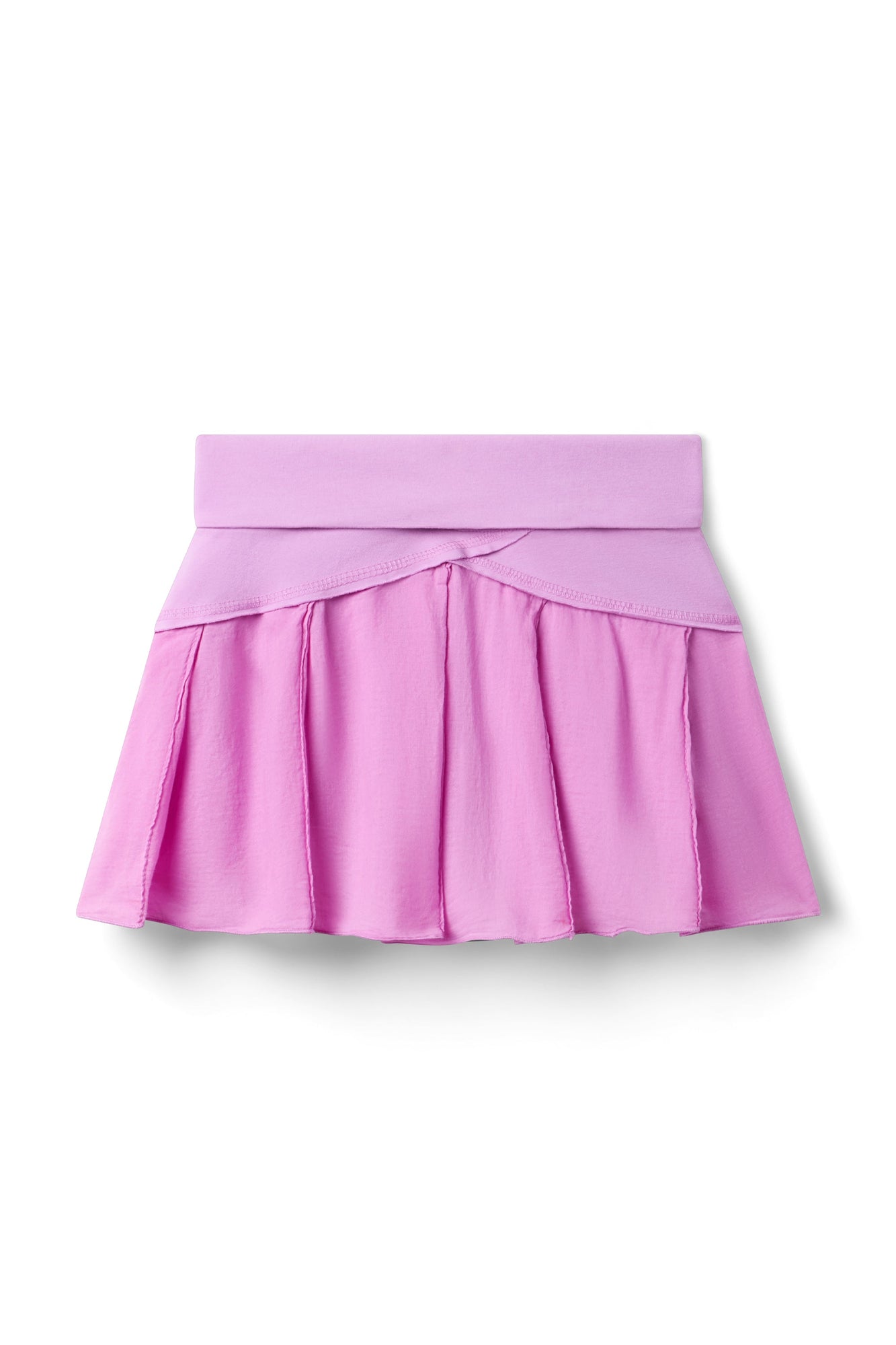 Kids | Rolldown Pleated Voile Skort | Violet