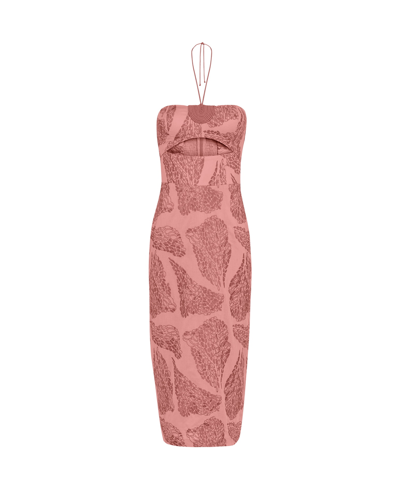 Yara Midi Dress - Embroidered Sweet Heart XS