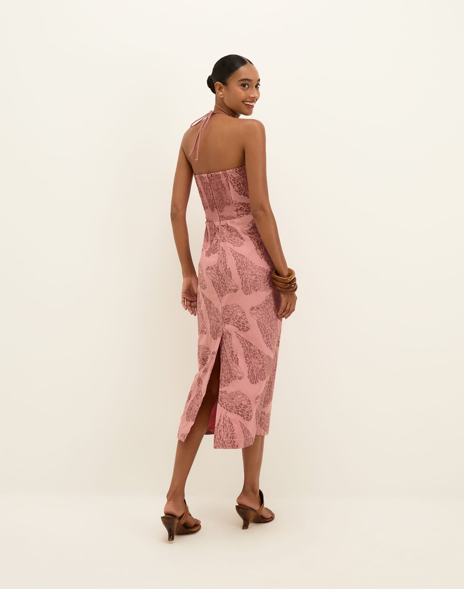 Yara Midi Dress - Embroidered Sweet Heart XS