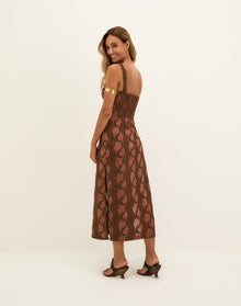 Coen Midi Dress - Embroidered Devotion XS