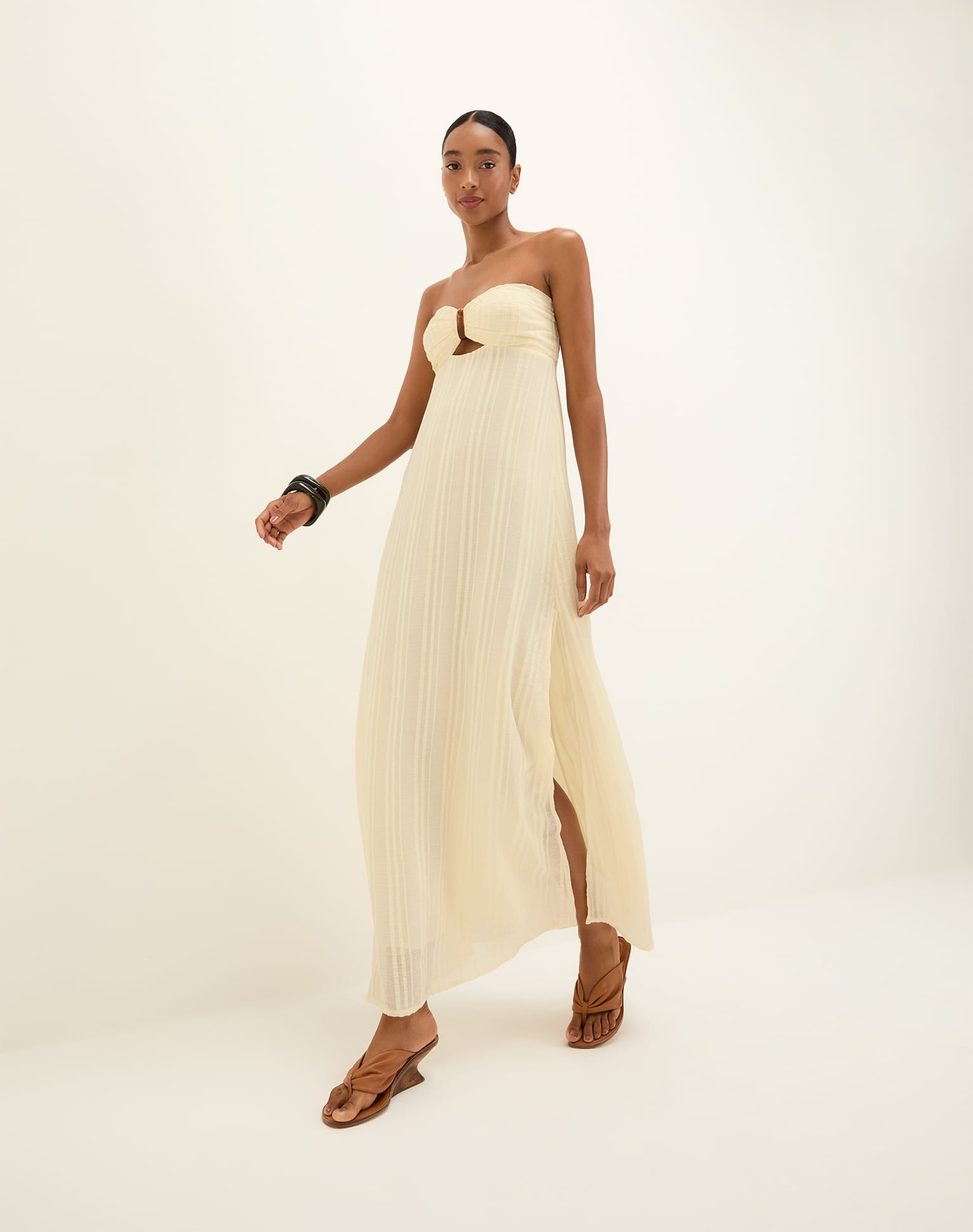 Loly Long Dress - Glitz Stripe XS