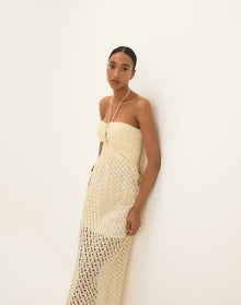 Eyelet Melina Midi Dress - Glitz XS