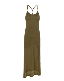 Knit Daphne Long Dress | Evergreen