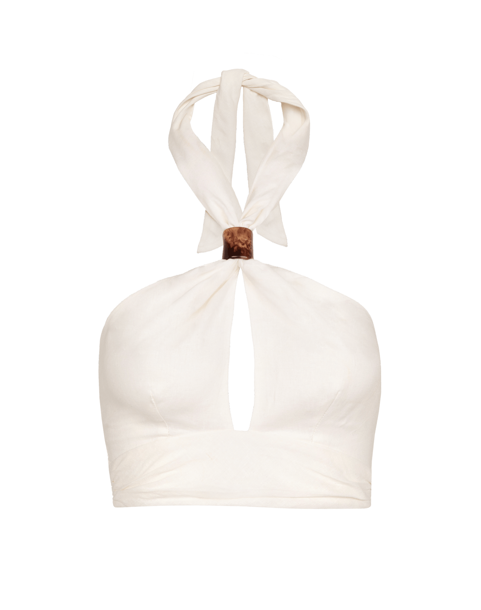 Luna Halter Top - Off White XS